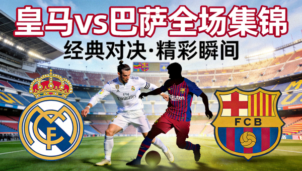 皇马对阵巴萨全场集锦封面图